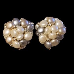 💍Faux Pearl Clip Earrings